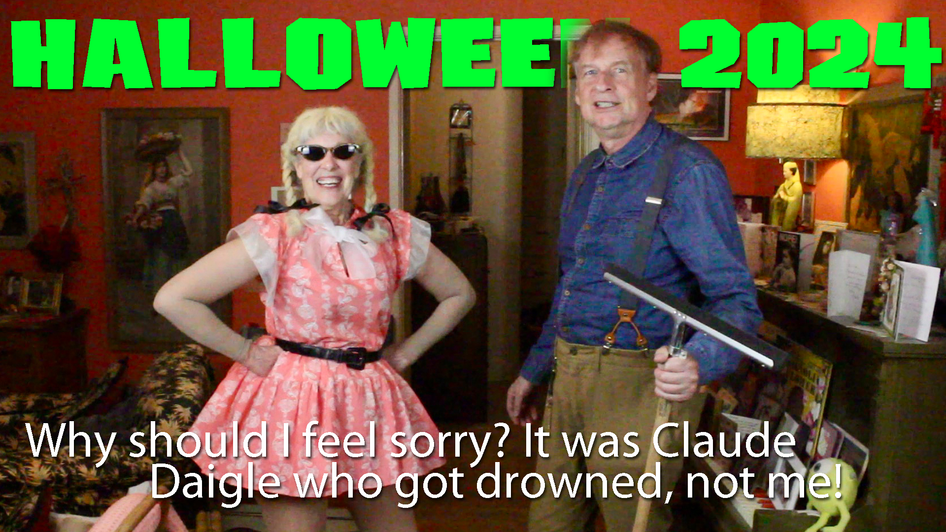 Deb and Rob as 'Rhoda' and 'Leroy' from the movie THE BAD SEED