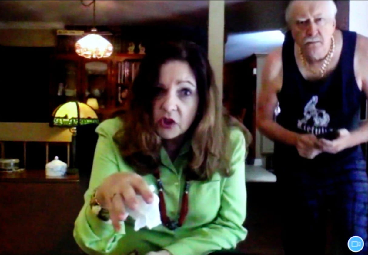 Chyke and Peter in a scene from Stunt Kitty Films' The Portal.