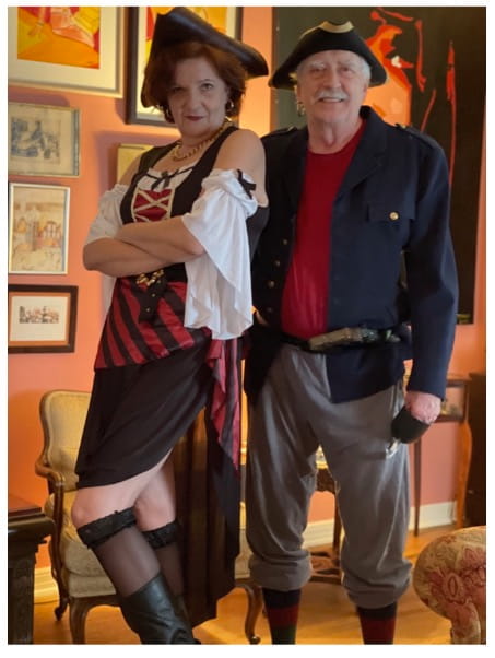 Chyke and Peter at another Halloween party.